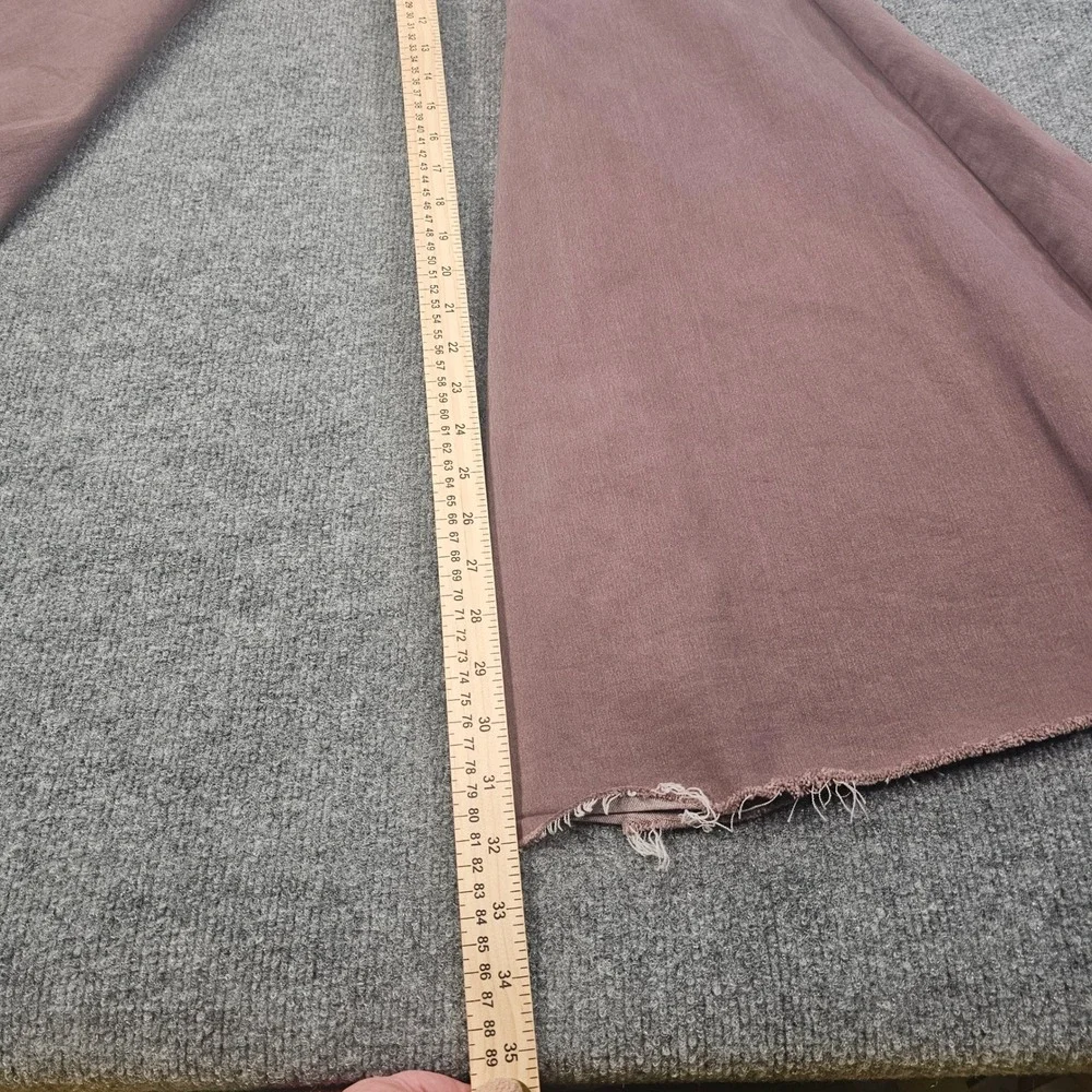 We The Free Free People Just Float On Flare Jeans Brown  High Rise  31 Raw Hem